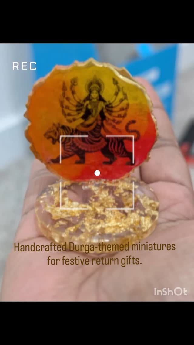 Amba Mata resin mini stands & keychains