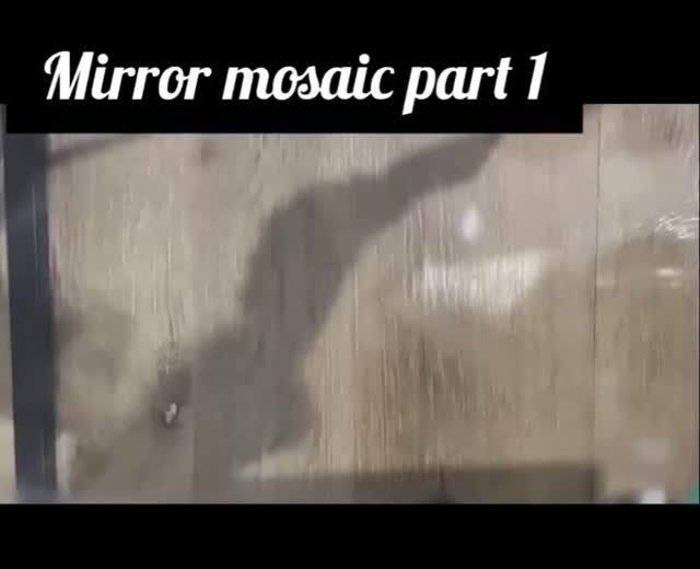 Mirror mosaic / Lippan wall decor