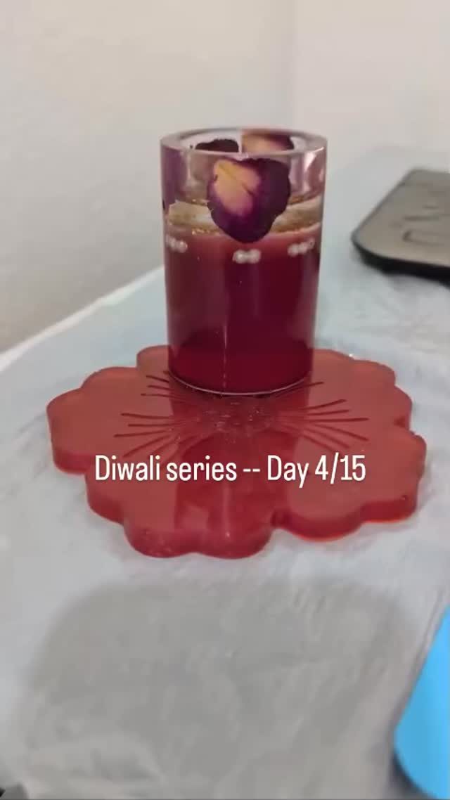 Resin candle holder & coaster sets