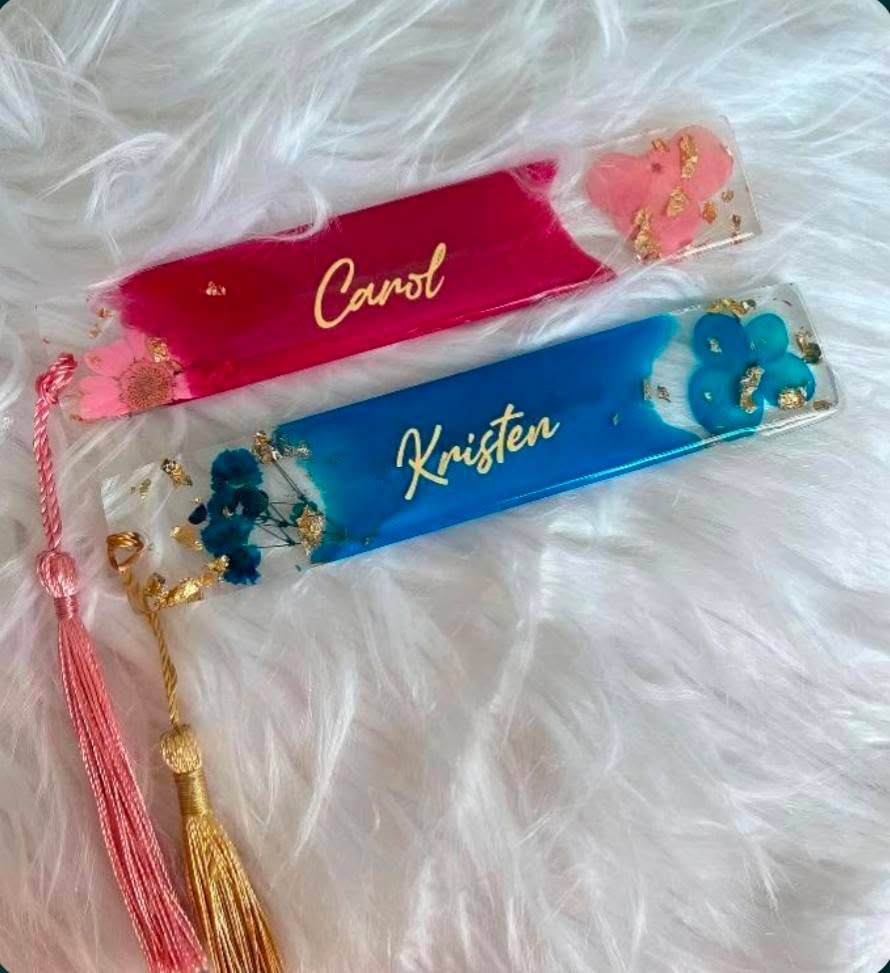 Resin bookmarks