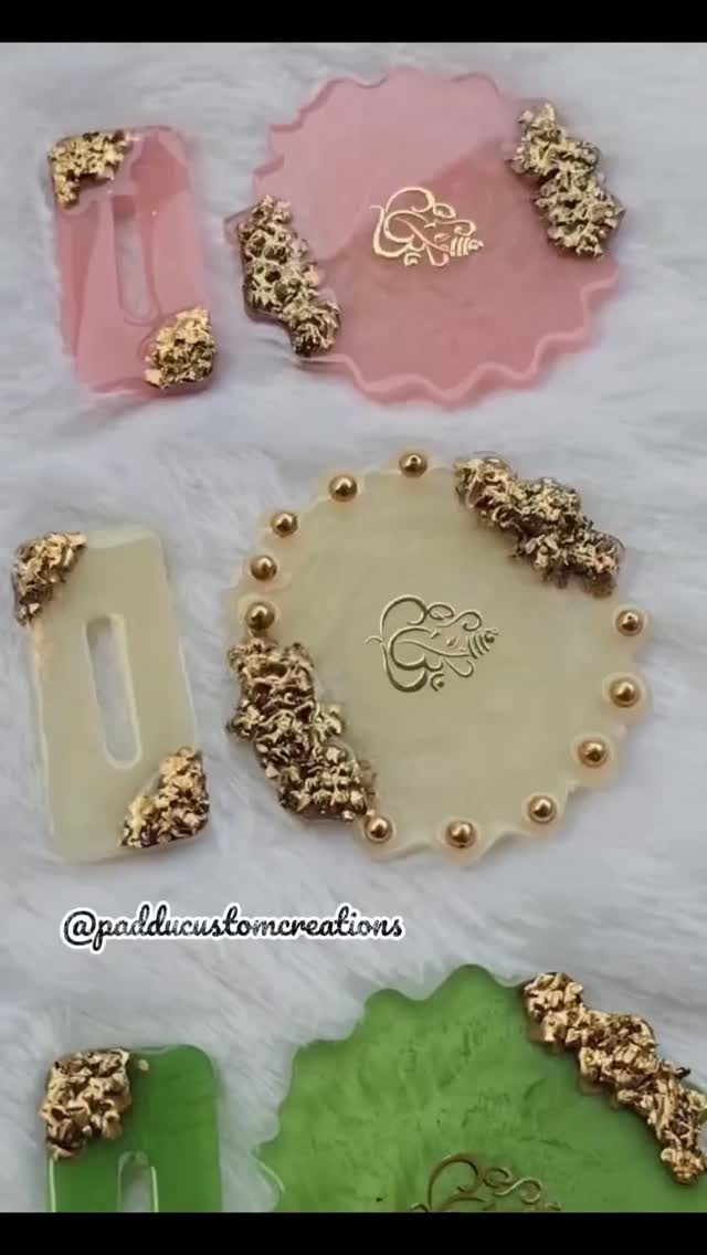 Ganesha keepsake coaster sets