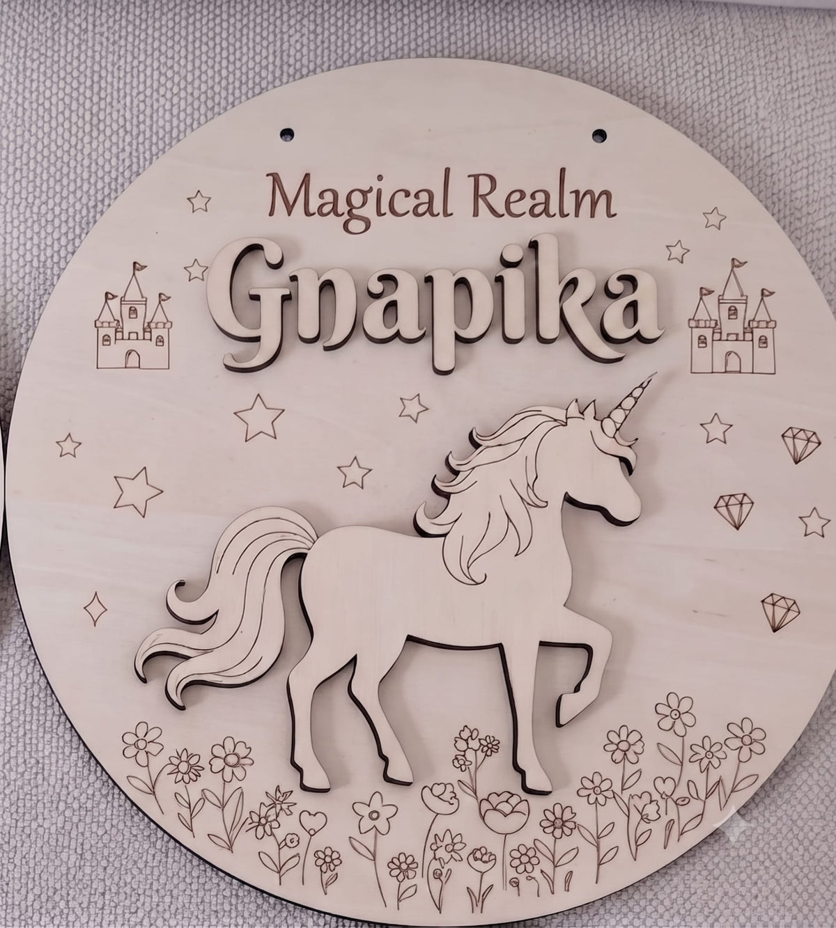 Personalized Name Plate Painting Kit for Kids | DIY Wood Craft Kit | 12- inch Custom Name Sign | Party Favor & Return Gift